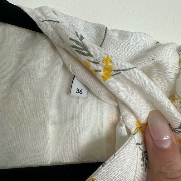 CLAUDIE PIERLOT Mini Short Wrap Around Floral Mimosa Dress Size 34 (US 4) - Picture 7 of 9